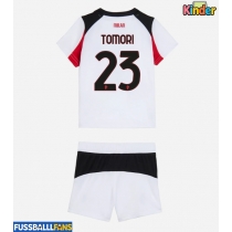 AC Milan Fikayo Tomori #23 Auswärts Trikotsatz Kinder 2025-26 Kurzarm (+ Kurze Hosen)